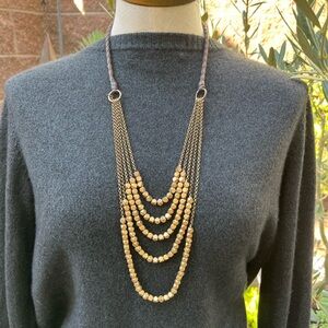 Elegant Gold Beaded Necklace